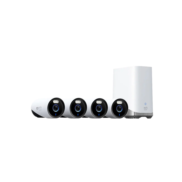 Eufy Security eufyCam E330 4K UHD Professional Wireless Security Camera (4 Camera Kit with Eufy HomeBase 3 S380)