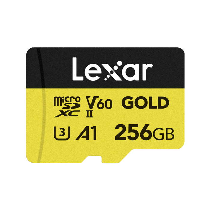 Lexar 256GB Professional UHS-II microSDXC Memory Card (GOLD Series)