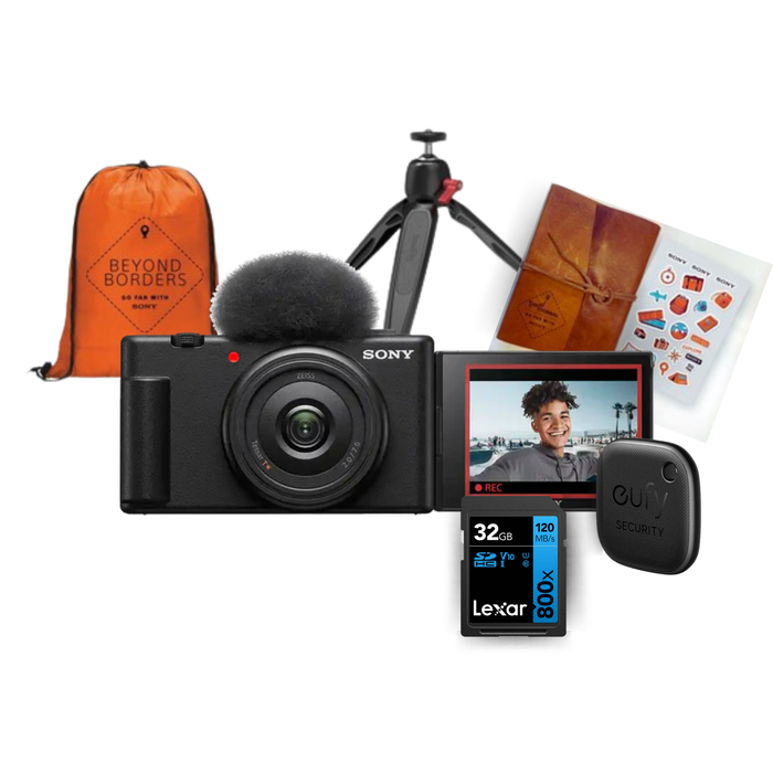 Sony ZV-1F Vlogging Camera with FREE Beyond Borders Travel Kit