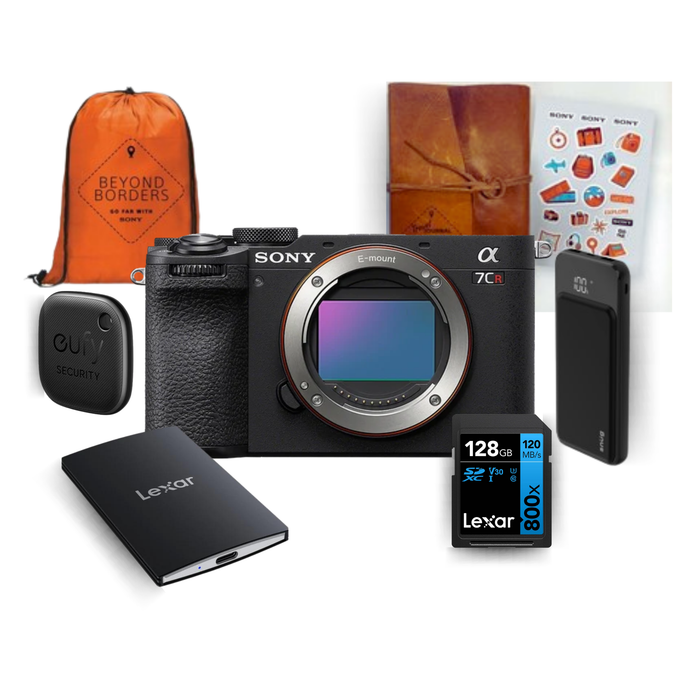 Sony Alpha a7CR Mirrorless Digital Camera with FREE Beyond Borders Travel Kit