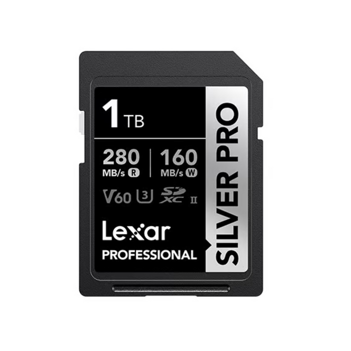 Lexar 1TB Professional UHS-II SDXC Memory Card (280MB/s, SILVER PRO Series)