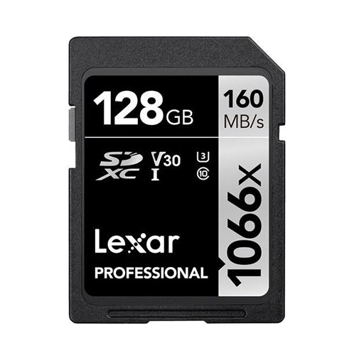 Lexar 128GB Professional 1066x UHS-I SDXC Memory Card (SILVER Series)