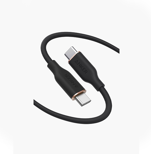 Anker PowerLine III Flow USB-C to USB-C Cable 100W (1.8m/6ft) – Midnight Black