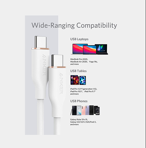 Anker PowerLine III USB-C to Lightning 2.0 Cable White