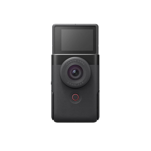 Canon PowerShot V10 Advanced Vlog Camera for Content Creators in Black front angle view