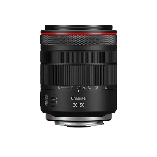 Canon RF 20-50mm f4 L IS USM PZ Lens front view