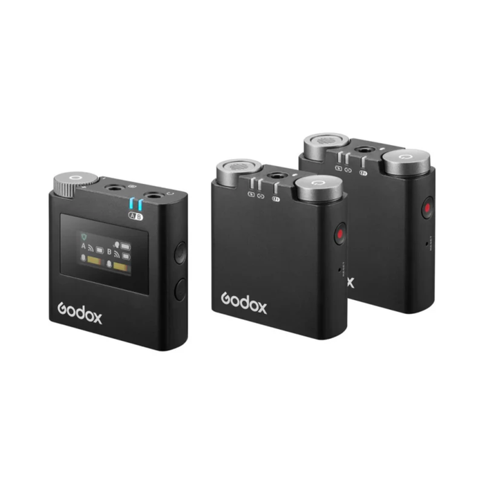 Godox Virso M2 2-Person Wireless Microphone System for Cameras and Smartphones (2.4 GHz)