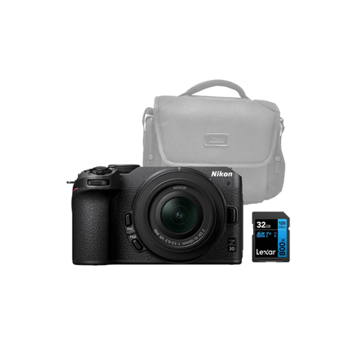Nikon Z30 Mirrorless Camera with 16-50mm lens bag and 32GB SD card kit