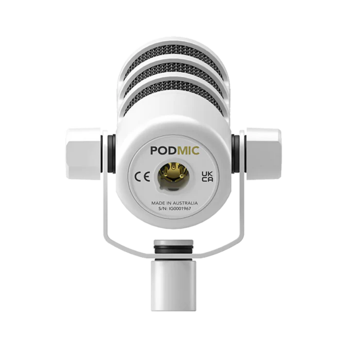 Rode PodMic Dynamic Podcasting Microphone (White)