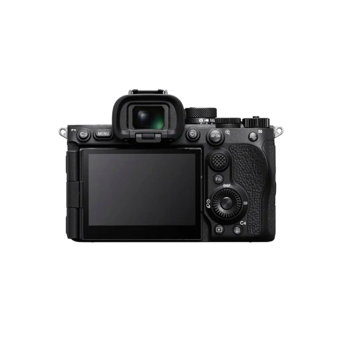 Close-up of Sony A7R VI camera controls and body design