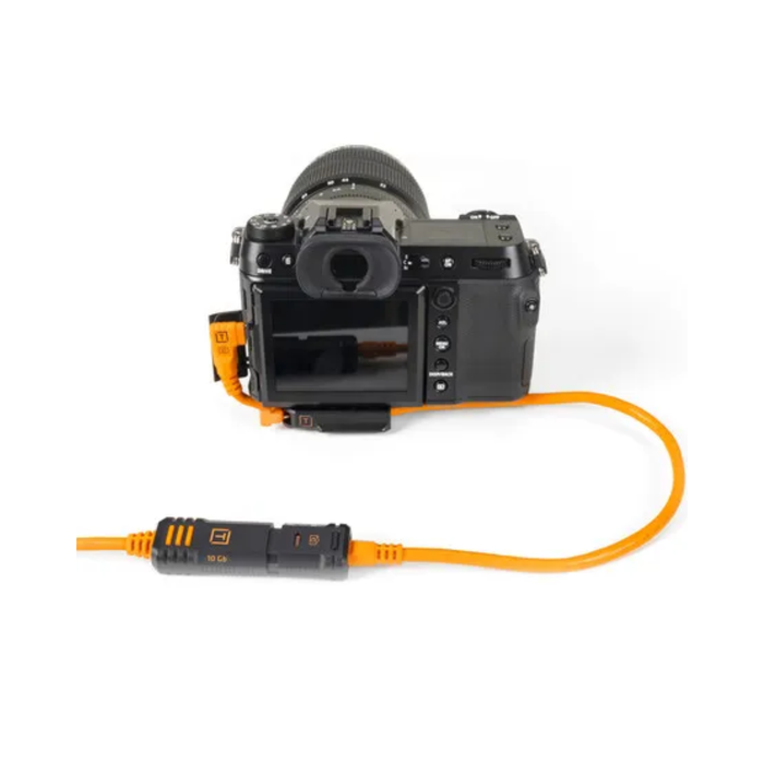 TetherPro Optima 10G USB-C Straight-to-Right Angle Pigtail Adapter Cable