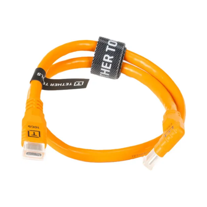 TetherPro Optima 10G USB-C Straight-to-Right Angle Pigtail Adapter Cable