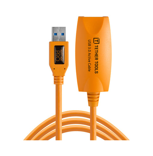 Tether Tools 16' TetherPro USB 3.0 Active Extension Cable (Hi-Visibility Orange)