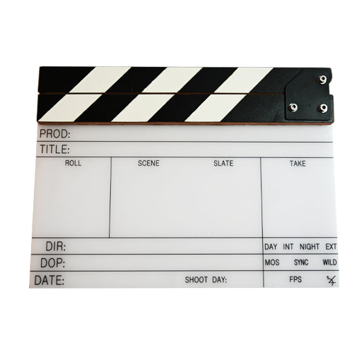 Clapper Board & Sticks (28cm) Africa (BW) (POR)