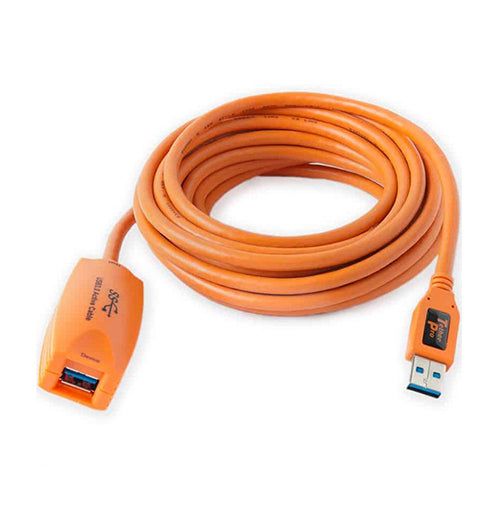 Tether Tools 16' TetherPro USB 3.0 Active Extension Cable (Hi-Visibility Orange)