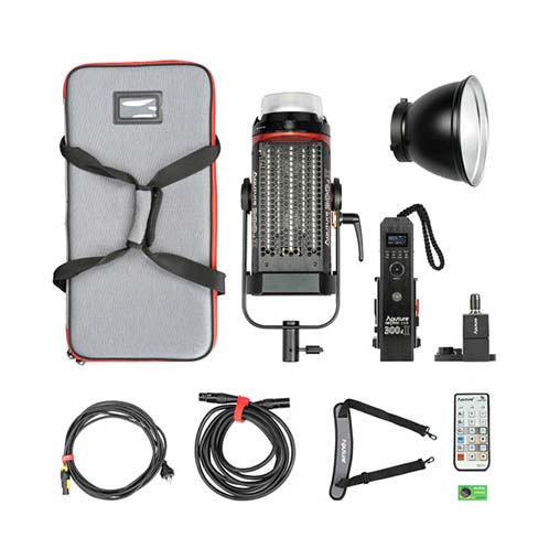 Aputure Light Storm C300d Mark II LED Light Kit with V-Mount Battery Plate