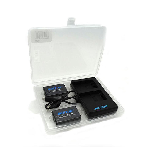 Beston USB Dual Charger and 2 Battery Kit for Nikon EN-EL14