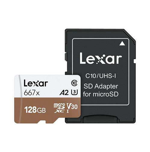Lexar 128GB High-Speed 677x 100MB/s UHS-I microSDXC Memory Card with SD Adapter_Durban