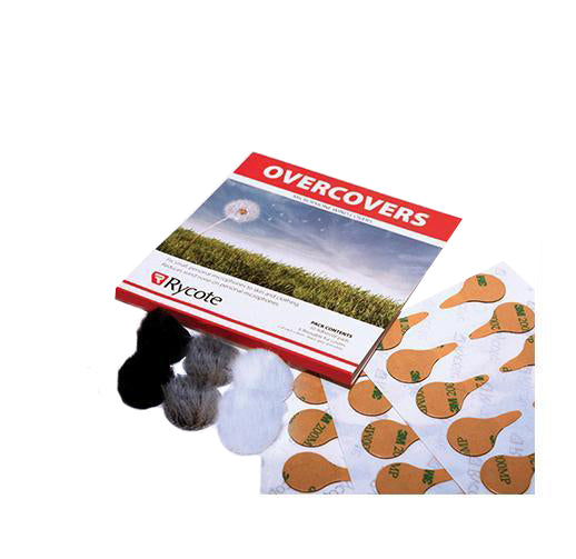 Rycote Overcovers (Two of Each Color: Black, Gray & White)